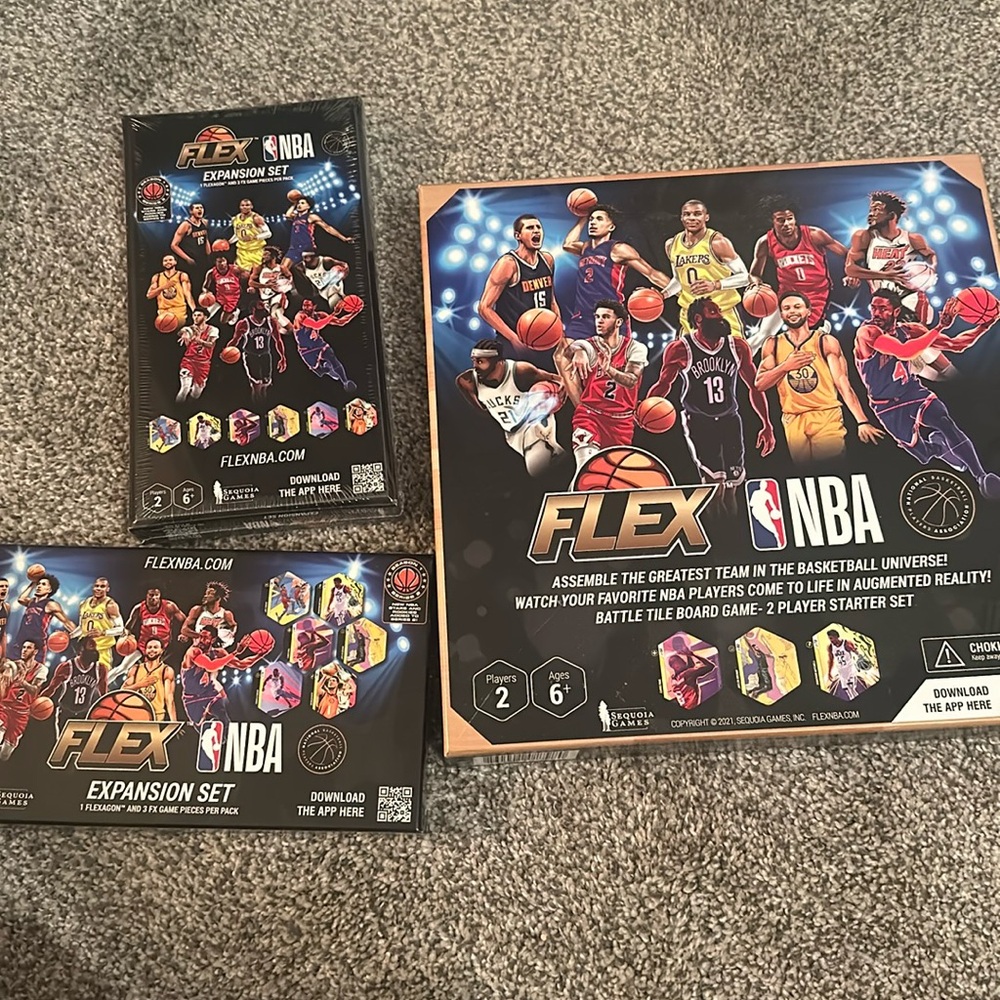 Flex NBA game and 2 expansion packs